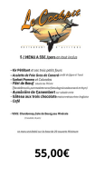 Menu à 55 euros
